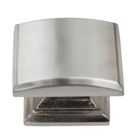 Gliderite 849376036882 1.25-inch Domed Convex Square Satin Nickel Cabinet Finish