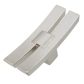 Gliderite 849376037087 1.875-inch Industrial Dual Bar Satin Nickel