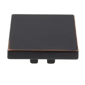 Gliderite 849376037322 1.5-inch Square Oil Rubbed Bronze Cabinet Knobs #2