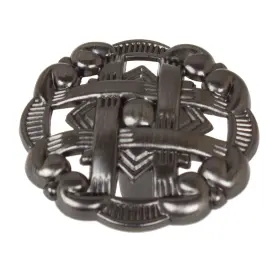 Gliderite 849376037476 1.375-inch Celtic Medallion Brushed Pewter Cabinet Finish Brush