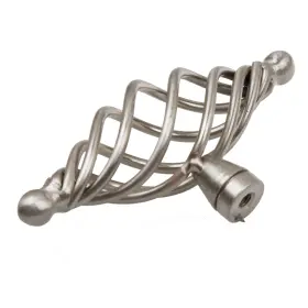 Gliderite 849376045594 3.375-inch Satin Nickel Single Rounded End Birdcage Cabinet T-knobs #3
