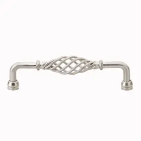 Gliderite 849376046454 5-inch Cc Satin Nickel Fluted Birdcage Cabinet Finish
