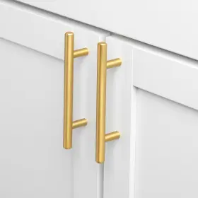 Gliderite 849376049387 2.5-inch Cc Solid Satin Gold Cabinet Bar Pulls Finish #3