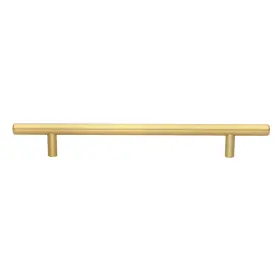 Gliderite 849376049554 7-inch Cc Solid Satin Gold Cabinet Bar Pulls Pack Finish