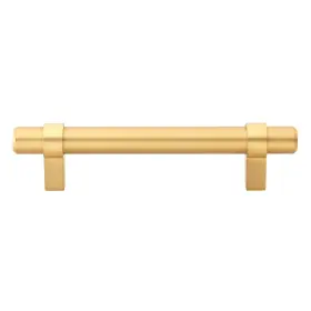 Gliderite 849376051106 3.75-inch Solid Oil Satin Gold Euro Bar Pulls Pack Of 25