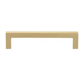 Gliderite 849376051250 5-inch Satin Gold Solid Square Bar Pull Handle