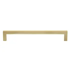 Gliderite 849376051342 7.56-inch Satin Gold Solid Square Bar Pull Handle N/a