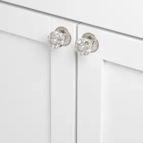Gliderite 849376053537 1.25-inch Clear Acrylic Knob Satin Nickel Pack Of Finish #3