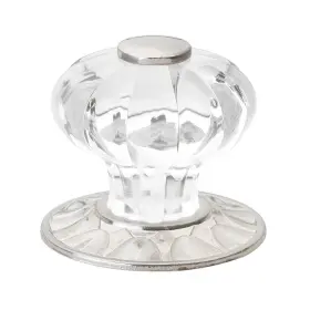 Gliderite 849376053537 1.25-inch Clear Acrylic Knob Satin Nickel Pack Of Finish