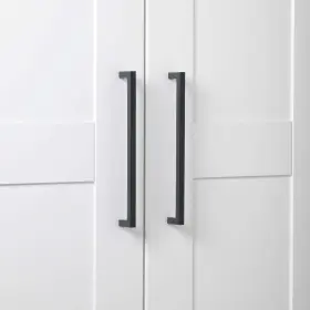Gliderite 849376054220 10-pack 8-3/4-inch Center Solid Square Bar Pull Black #3