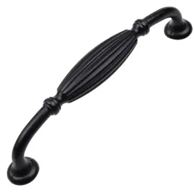 Gliderite 849376054367 10-pack 5-inch Center To Fluted Cabinet Black
