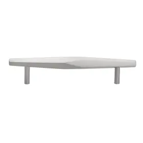 Gliderite 849376055395 5-inch Center Satin Nickel Solid Faceted Bar Pulls