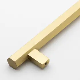 Gliderite 849376055517 5-inch Center Satin Gold Solid Hexagon Bar Pulls #2