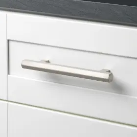 Gliderite 849376055548 5-inch Center Satin Nickel Solid Hexagon Bar Pulls #3