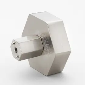 Gliderite 849376055876 1-1/2 Inch Satin Nickel Hexagon Cabinet Knobs #2