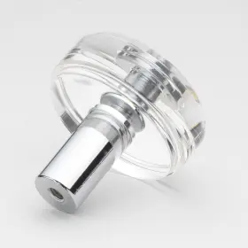 Gliderite 849376056149 1-1/2 Inch Round Clear Cabinet Knobs Polished Chrome #2