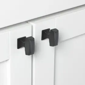 Gliderite 849376056392 25-pack 1-1/8-inch Rectangle Deco Cabinet Knob Black #3 Gliderite 849376056392 25-pack 1-1/8-inch Rectangle Deco Cabinet Knob Black #3