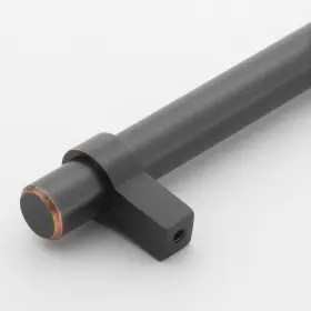 Gliderite 849376056804 5-pack 3-3/4-inch Center Solid Steel Euro Cabinet Brown #2
