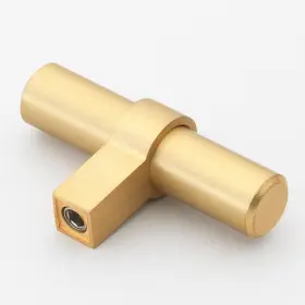 Gliderite 849376056866 5-pack 2-1/4 Inch Satin Gold Euro Solid Cabinet #2