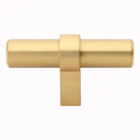 Gliderite 849376056866 5-pack 2-1/4 Inch Satin Gold Euro Solid Cabinet