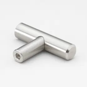 Gliderite 849376056941 5-pack 2-inch Solid Steel Cabinet T-knob Silver #2
