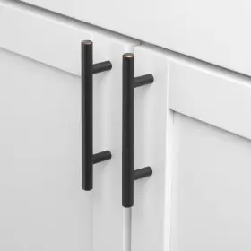 Gliderite 849376057139 5-pack 3-3/4-inch Center Solid Steel Cabinet Pull Brown #3