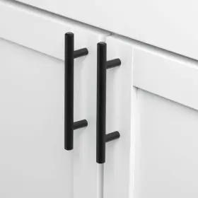 Gliderite 849376057221 5-pack 3-inch Center Solid Steel Cabinet Pull Black #3