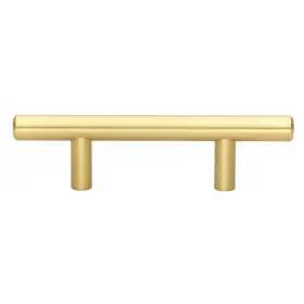 Gliderite 849376057375 5-pack 2-1/2 Inch Center Satin Gold Solid Cabinet