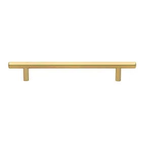 Gliderite 849376057429 5-pack 6-5/16 Inch Center Satin Gold Solid Cabinet