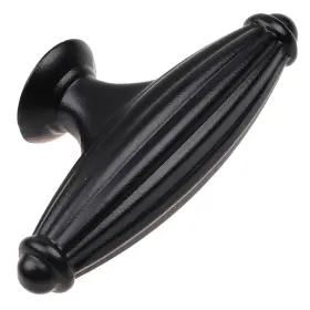 Gliderite 849376057610 5-pack 2-1/2-inch Fluted T-knob Matte Black #2