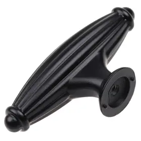 Gliderite 849376057610 5-pack 2-1/2-inch Fluted T-knob Matte Black #3