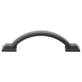 Gliderite 849376057634 5-pack 3-inch Center Arched Cabinet Pull Matte Black