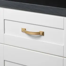 Gliderite 849376057641 5-pack 3-inch Center Arched Cabinet Pull Satin Gold 5 Pack #3