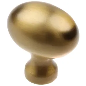 Gliderite 849376057696 5-pack 1-1/8-inch Oval Cabinet Knob Satin Gold N/a #2