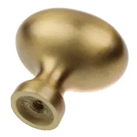 Gliderite 849376057696 5-pack 1-1/8-inch Oval Cabinet Knob Satin Gold N/a #3