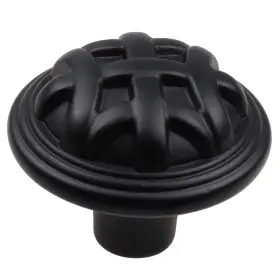 Gliderite 849376057733 5-pack 1-1/4-inch Round Braided Cabinet Knob Black #2