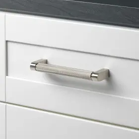 Gliderite 849376057924 5-pack 5-inch Center Solid Knurled Bar Pull Satin Silver #3