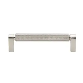 Gliderite 849376057924 5-pack 5-inch Center Solid Knurled Bar Pull Satin Silver