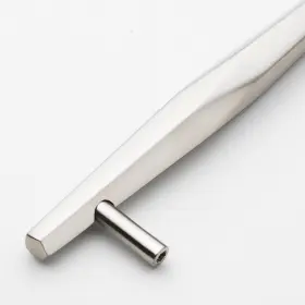 Gliderite 849376057962 5-inch Center Satin Nickel Solid Faceted Bar Pulls 5-pack - #2