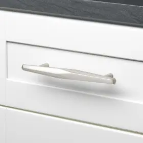 Gliderite 849376057962 5-inch Center Satin Nickel Solid Faceted Bar Pulls 5-pack - #3