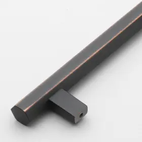 Gliderite 849376057986 5-pack 5-inch Center Solid Hexagon Bar Pull Chrome/brown #2