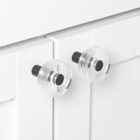 Gliderite 849376058204 1-1/2 Inch Round Clear Cabinet Knobs Rubbed Bronze Oil #3