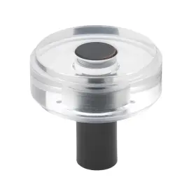 Gliderite 849376058204 1-1/2 Inch Round Clear Cabinet Knobs Rubbed Bronze Oil