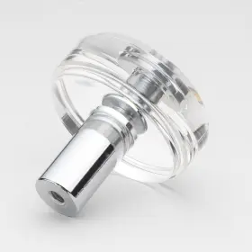 Gliderite 849376058211 1-1/2 Inch Round Clear Cabinet Knobs Polished Chrome #2
