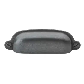 Gliderite 849376058259 5-pack 3-1/2-inch Center Classic Bin Cabinet Pulls Black