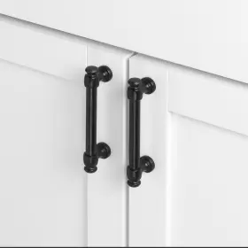 Gliderite 849376058372 25-pk 3-3/4 Inch Center Matte Black Classic Euro #3