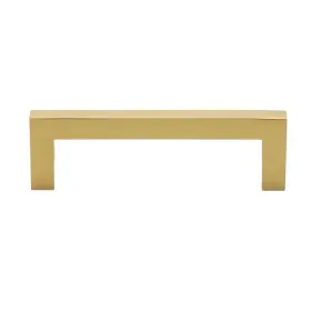 Gliderite 849376059003 3-3/4 Inch Center Gold Solid Square Bar Pulls Brass