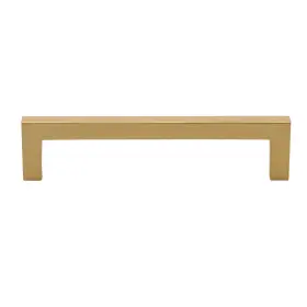 Gliderite 849376059058 5 Inch Center Gold Solid Square Bar Pulls 5-pack Brass