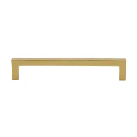 Gliderite 849376059133 6-5/16 Inch Center Gold Solid Square Bar Pulls Brass