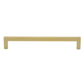 Gliderite 849376059171 7-9/16 Inch Center Gold Solid Square Bar Pulls 5-pack - Brass